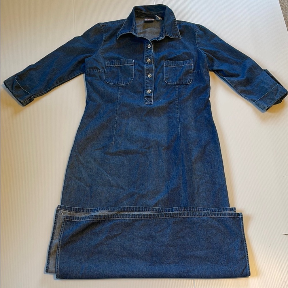 Carolina Colours Denim Maxi Dress